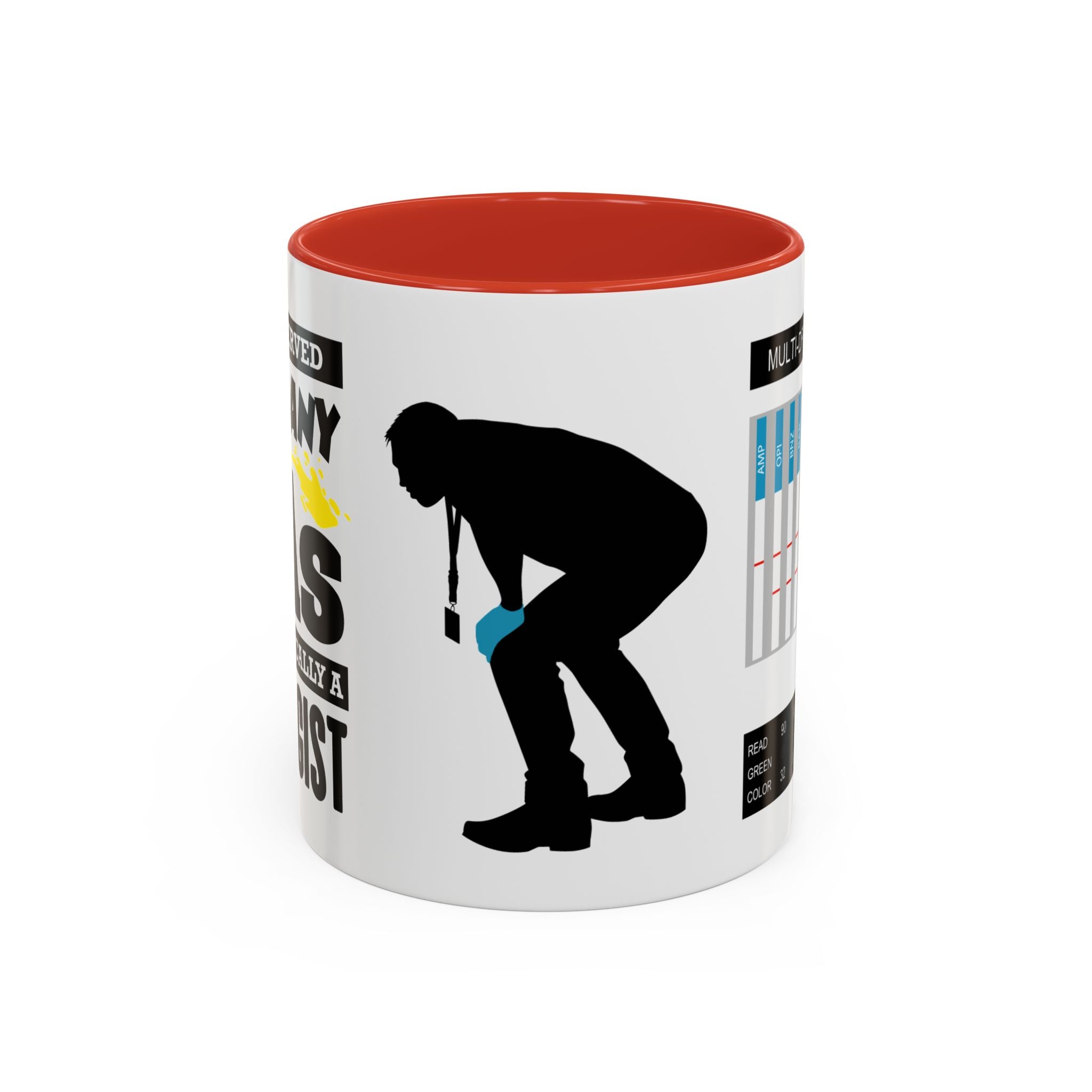 Work Humor -  Drug Test Coffee Mug for Parole and Probation Officers (Male Officer)
