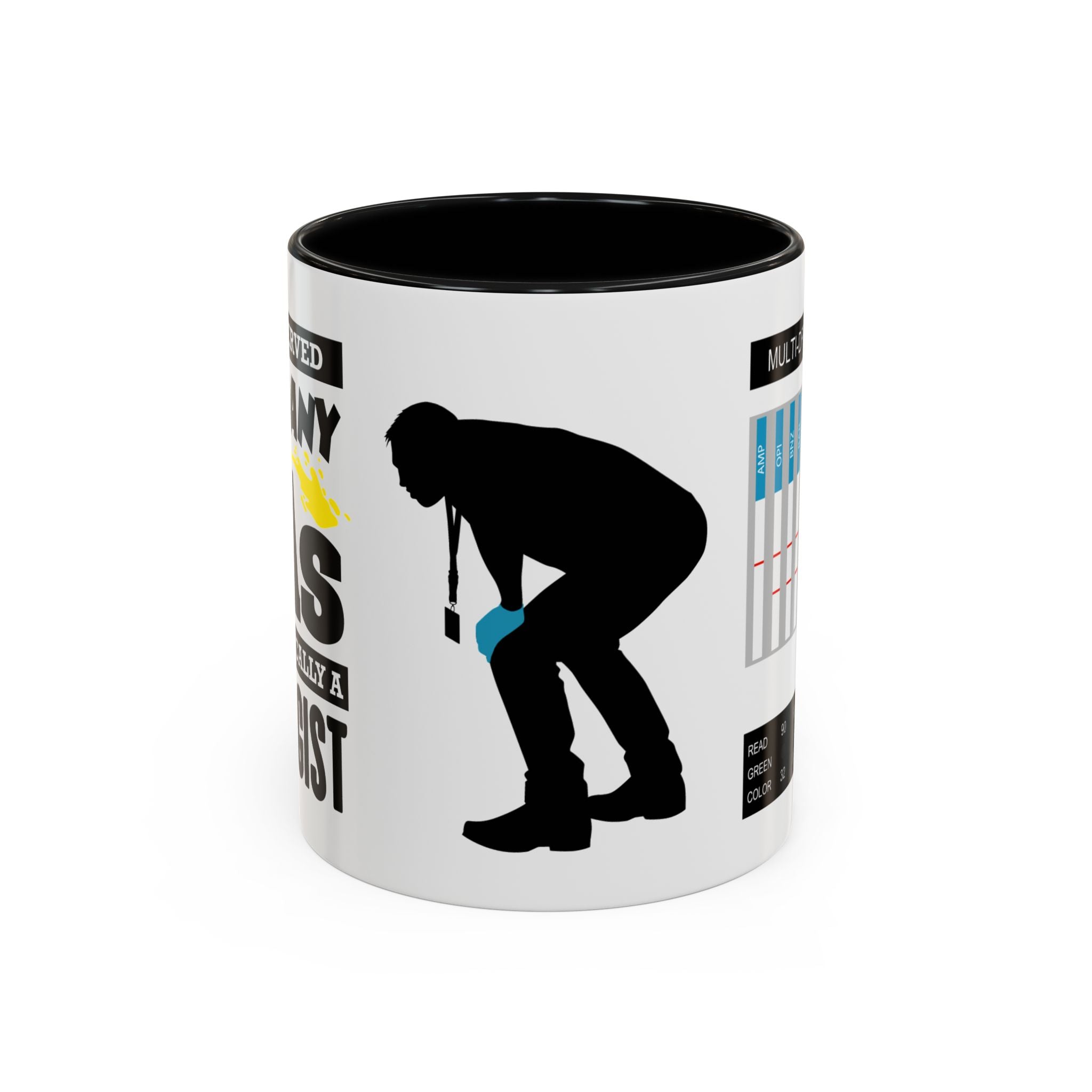 Work Humor -  Drug Test Coffee Mug for Parole and Probation Officers (Male Officer)