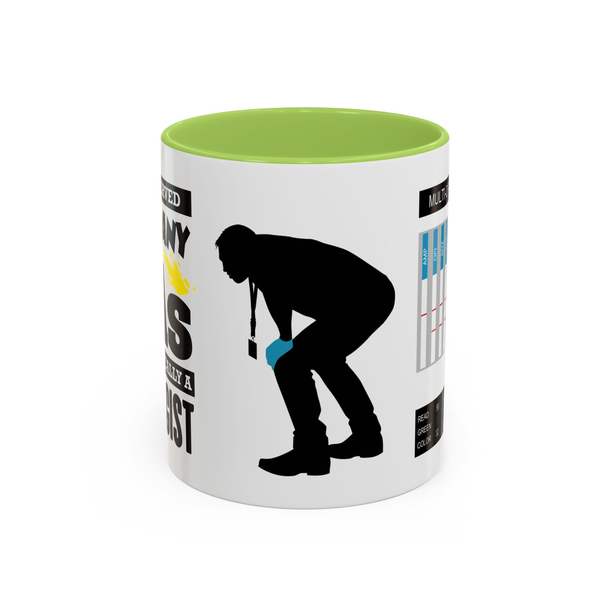 Work Humor -  Drug Test Coffee Mug for Parole and Probation Officers (Male Officer)