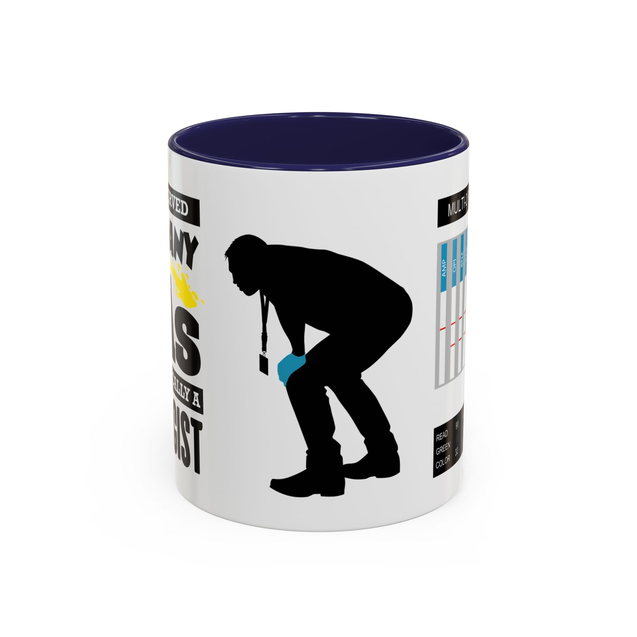 Work Humor -  Drug Test Coffee Mug for Parole and Probation Officers (Male Officer)